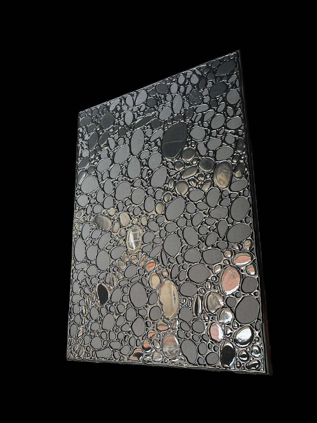 Black Hot Glue Art