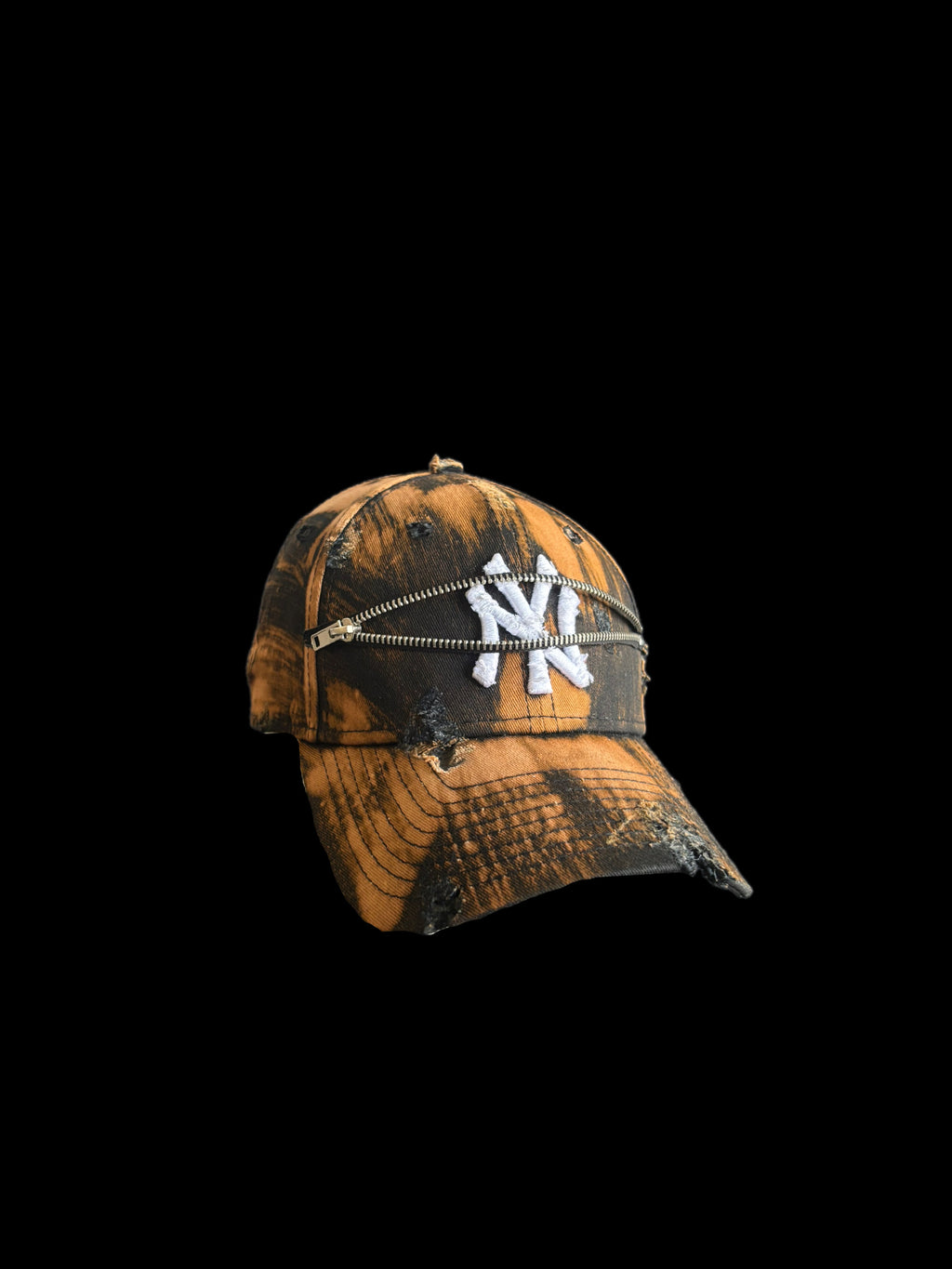 Bleached Zipper Cap